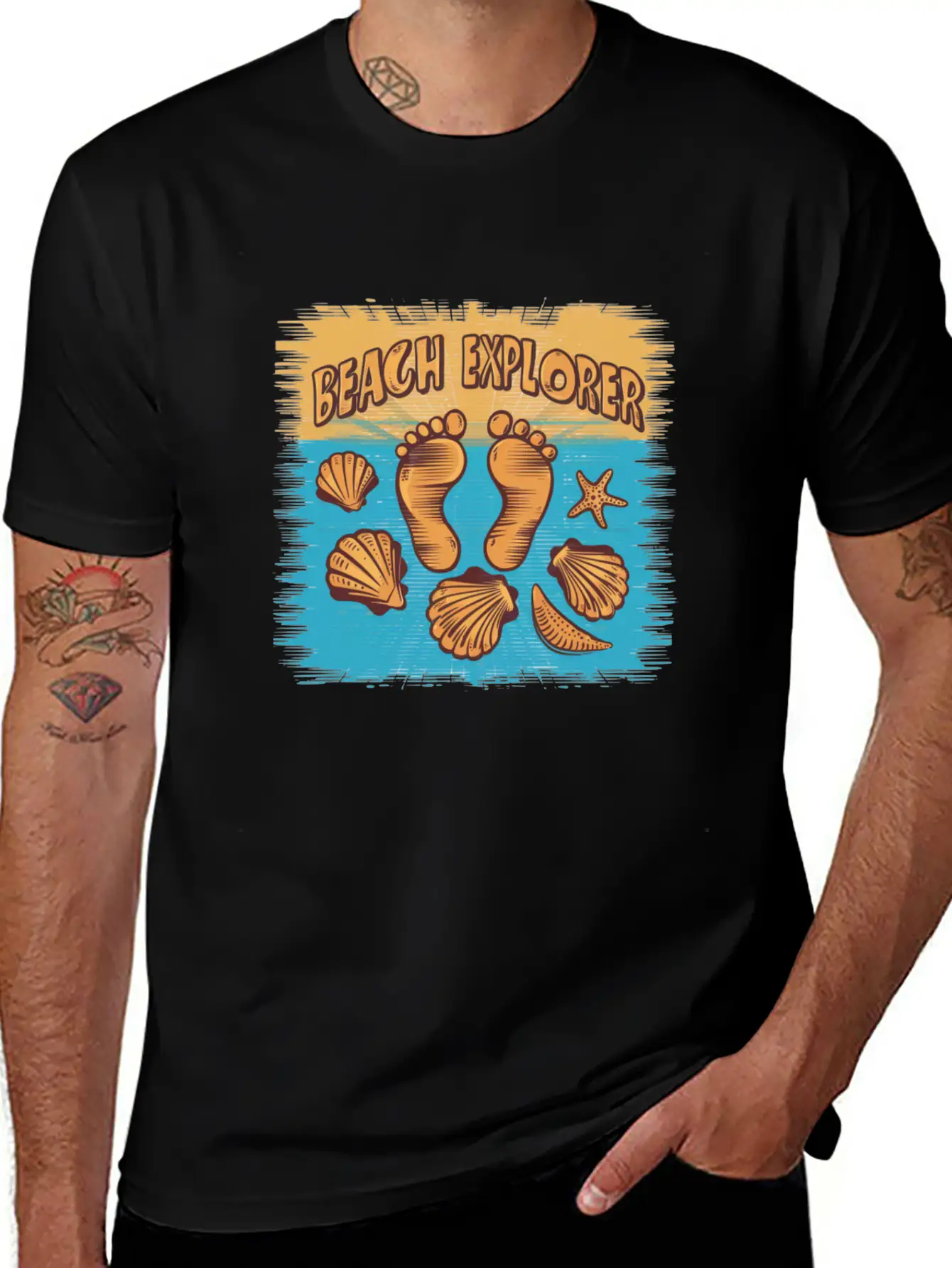 Beach Explorer Breathable Soft Cotton T-Shirt – Timeless Casual Look