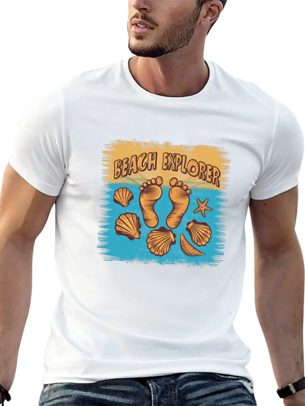 Beach Explorer Breathable Soft Cotton T-Shirt – Timeless Casual Look