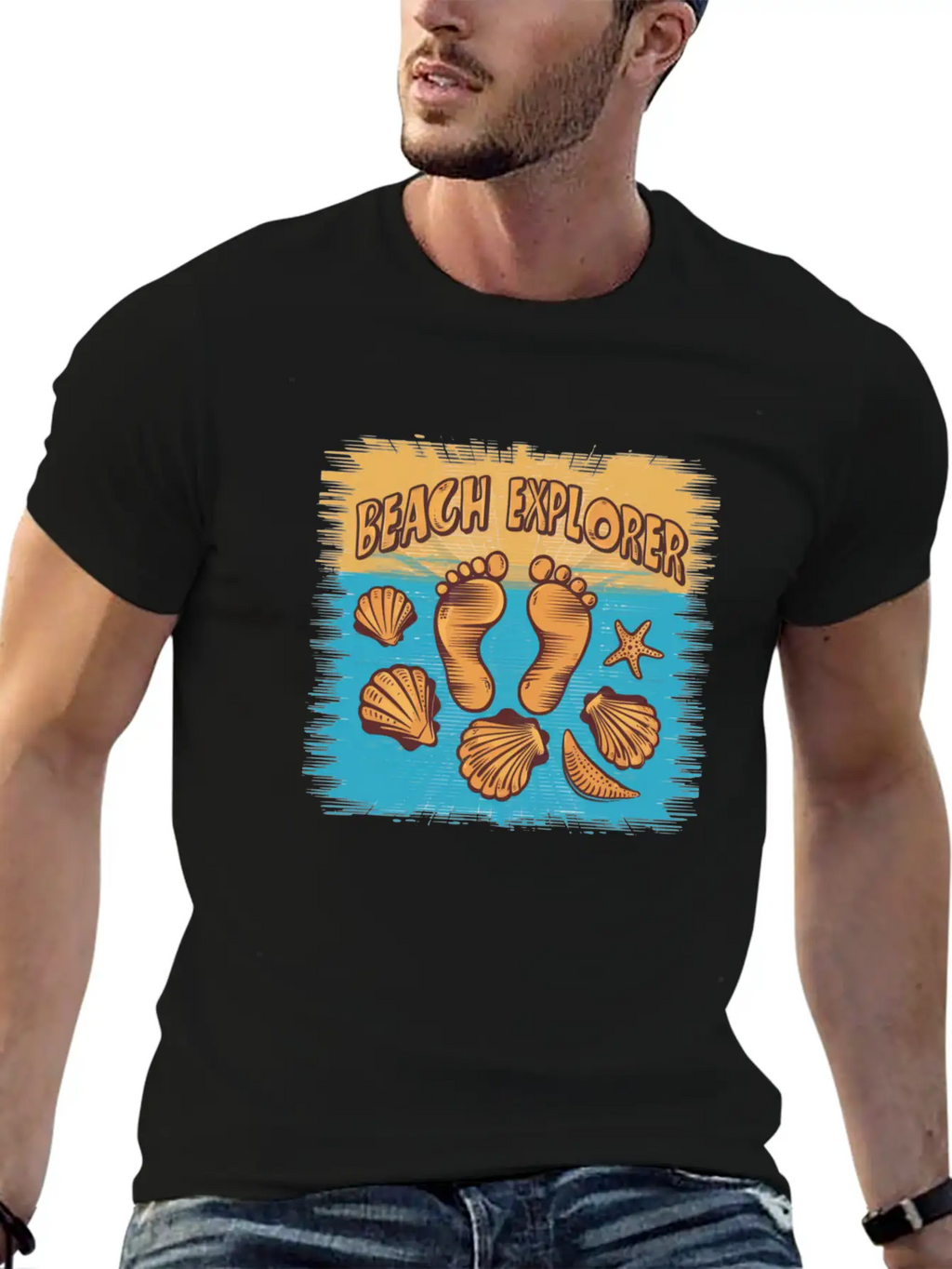 Beach Explorer Breathable Soft Cotton T-Shirt – Timeless Casual Look