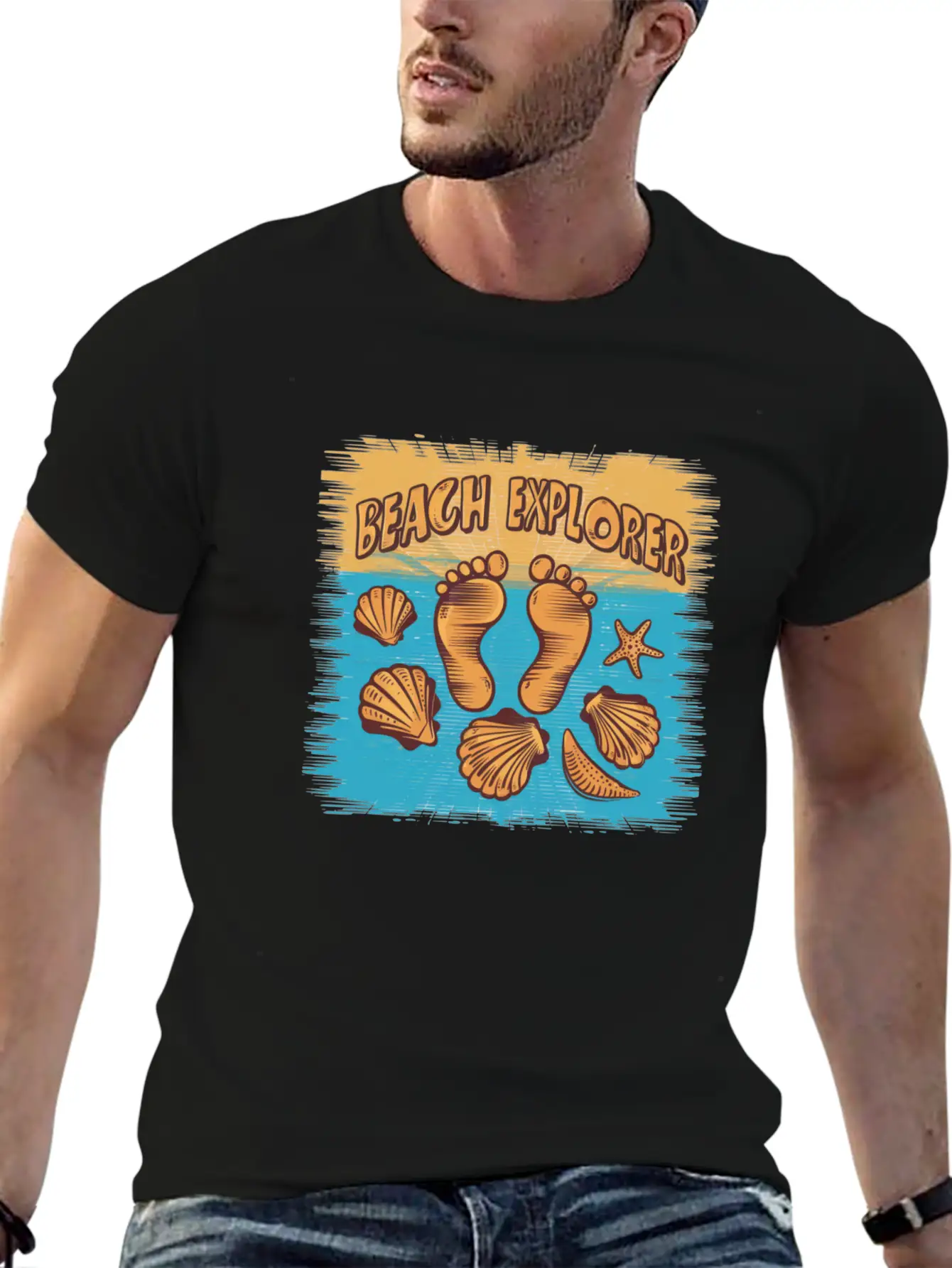 Beach Explorer Breathable Soft Cotton T-Shirt – Timeless Casual Look