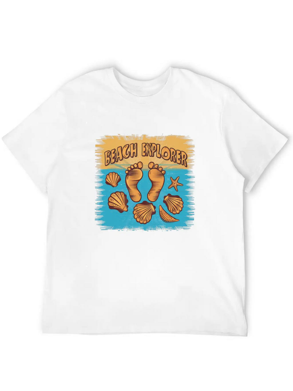 Beach Explorer Breathable Soft Cotton T-Shirt – Timeless Casual Look