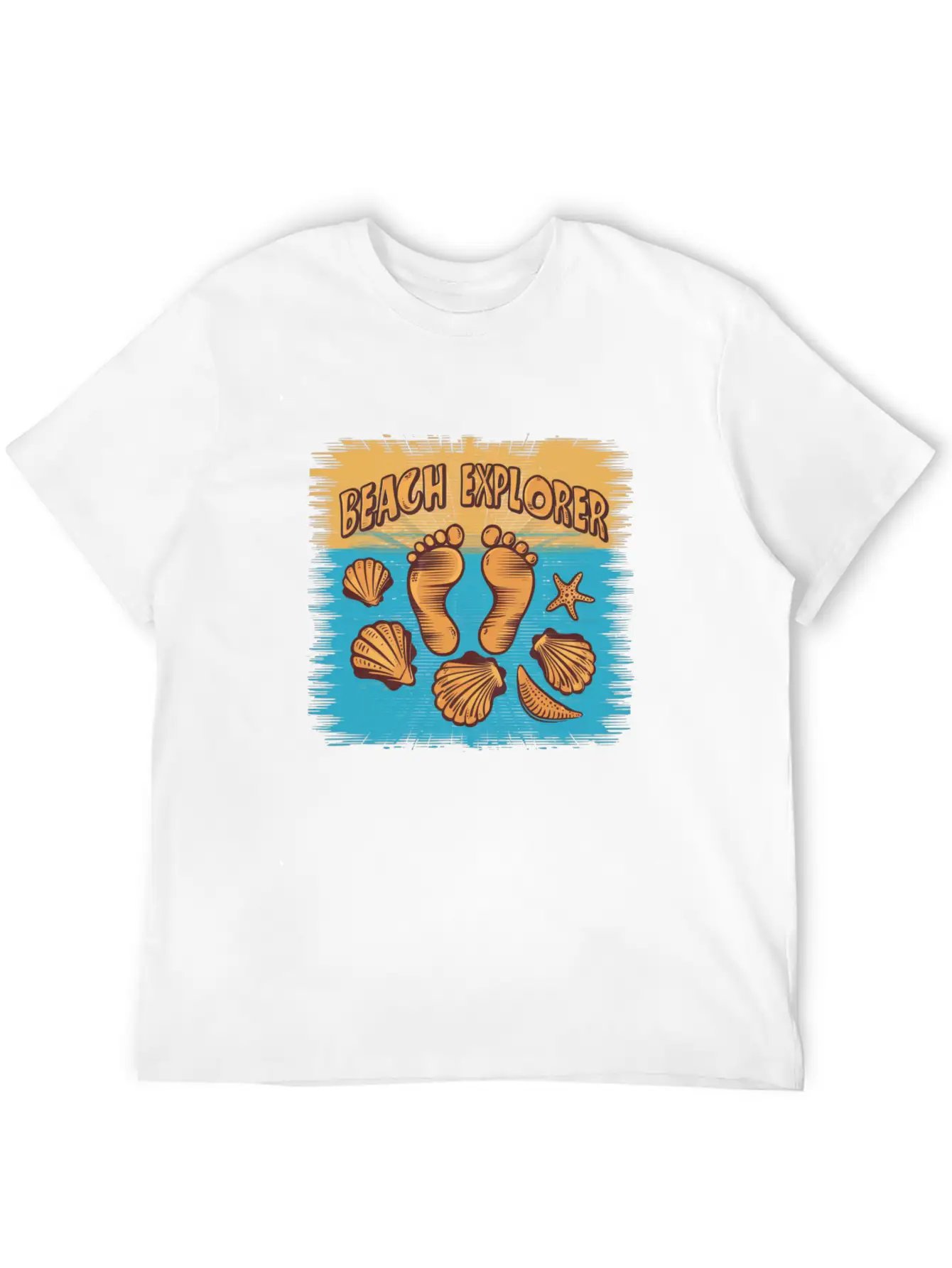 Beach Explorer Breathable Soft Cotton T-Shirt – Timeless Casual Look