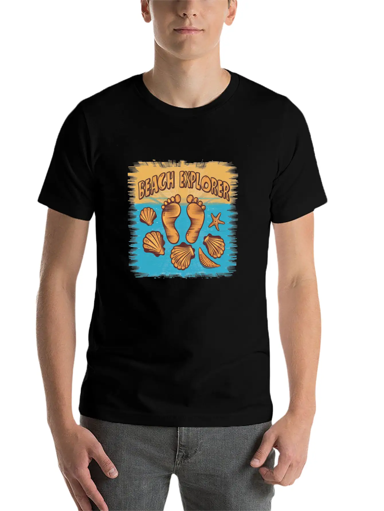 Beach Explorer Breathable Soft Cotton T-Shirt – Timeless Casual Look