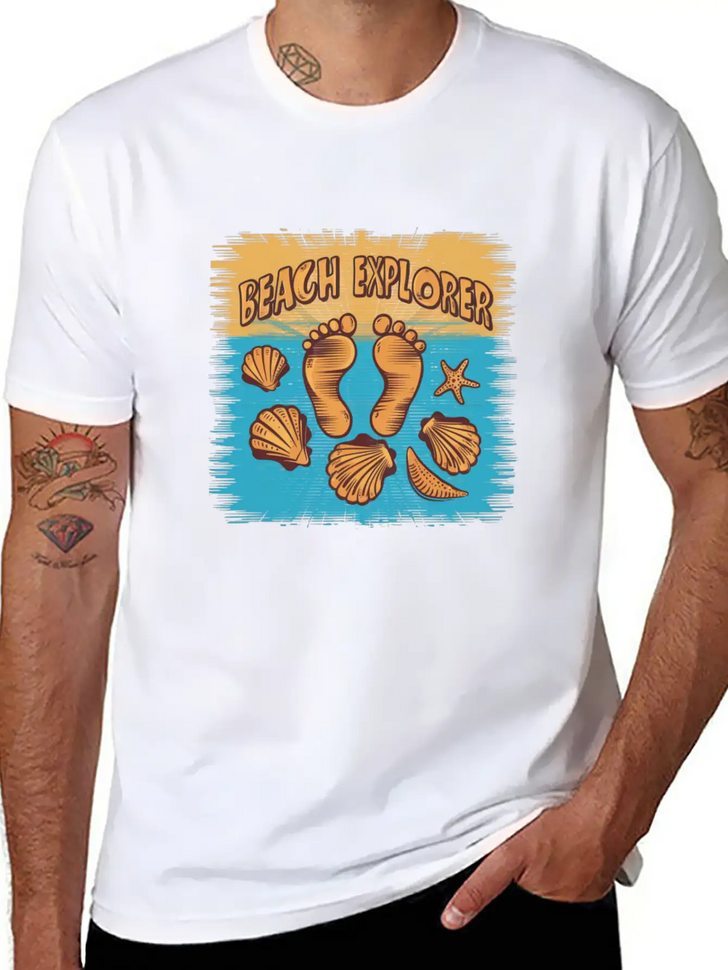 Beach Explorer Breathable Soft Cotton T-Shirt – Timeless Casual Look
