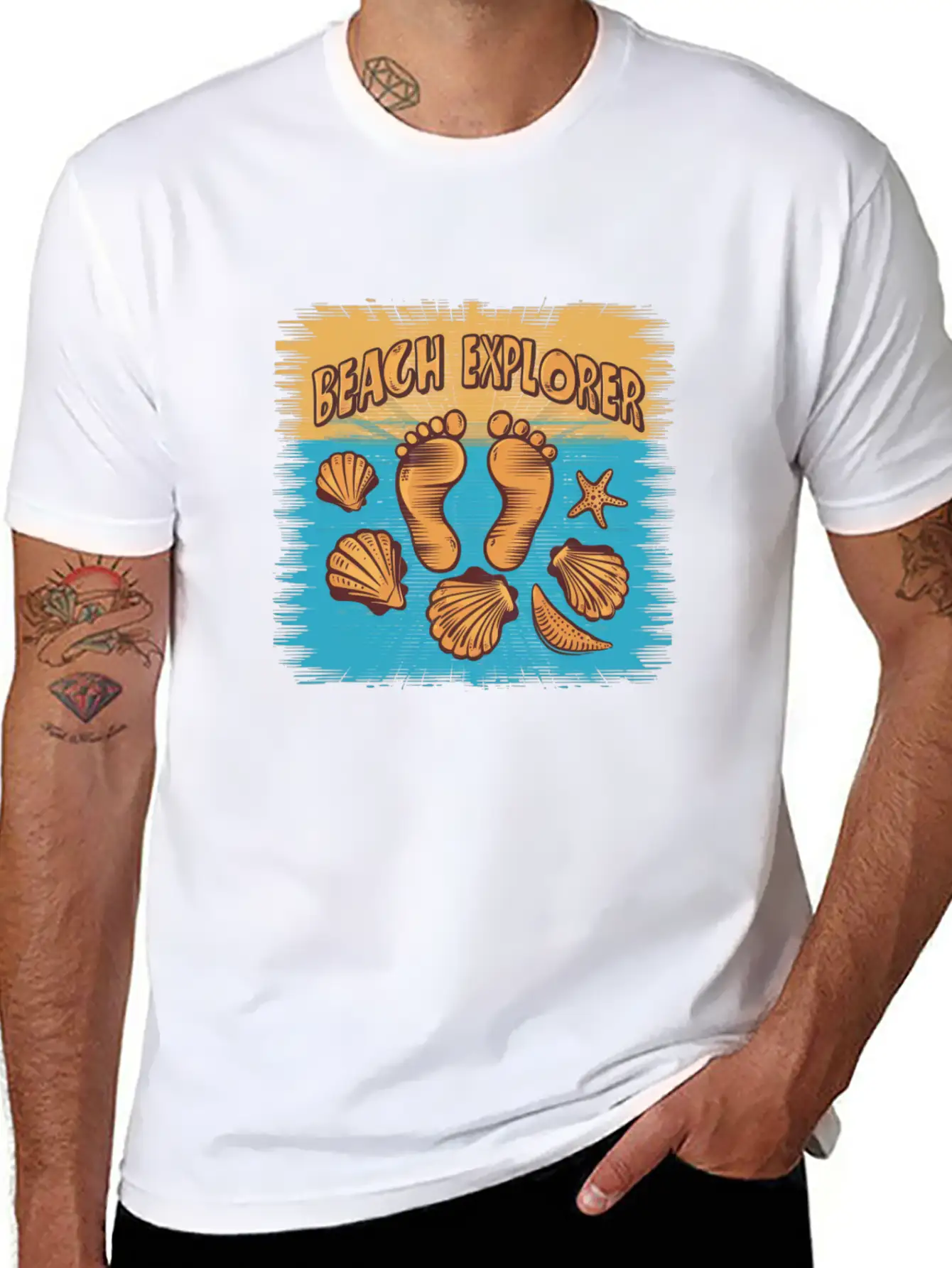 Beach Explorer Breathable Soft Cotton T-Shirt – Timeless Casual Look