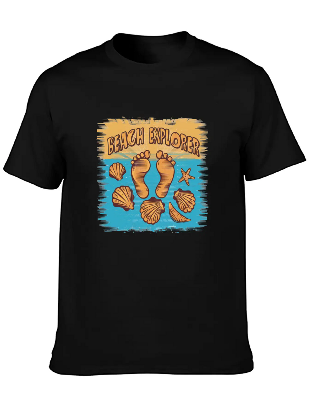 Beach Explorer Breathable Soft Cotton T-Shirt – Timeless Casual Look
