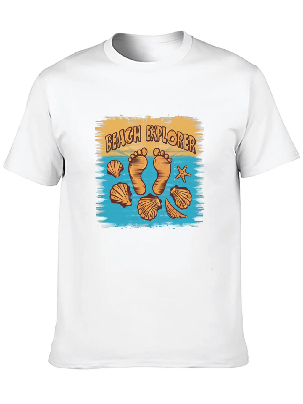 Beach Explorer Breathable Soft Cotton T-Shirt – Timeless Casual Look
