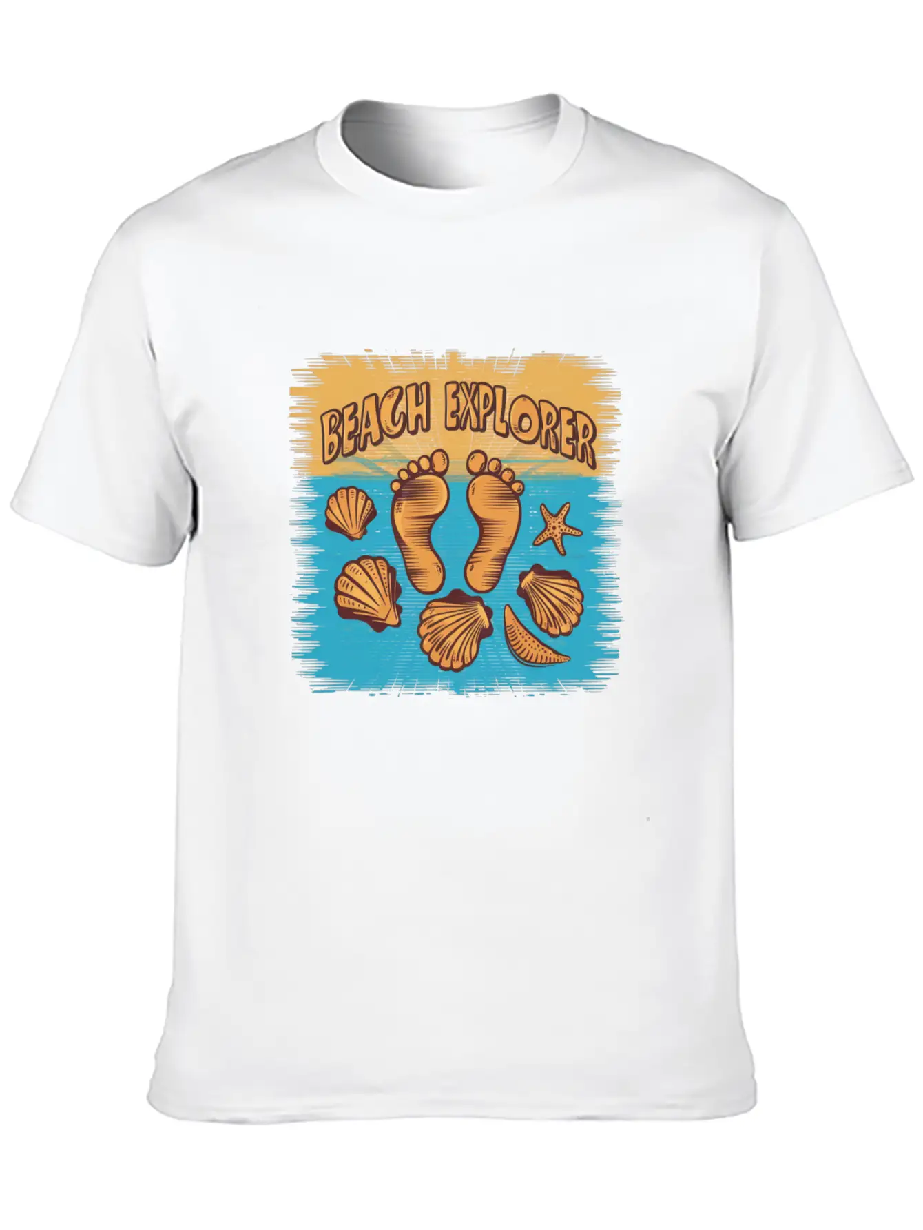 Beach Explorer Breathable Soft Cotton T-Shirt – Timeless Casual Look