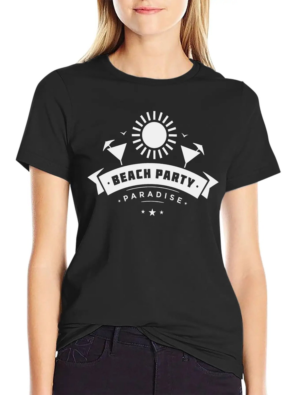 Beach Party Paradise Breathable Graphic T-Shirt – Perfect For Casual Days