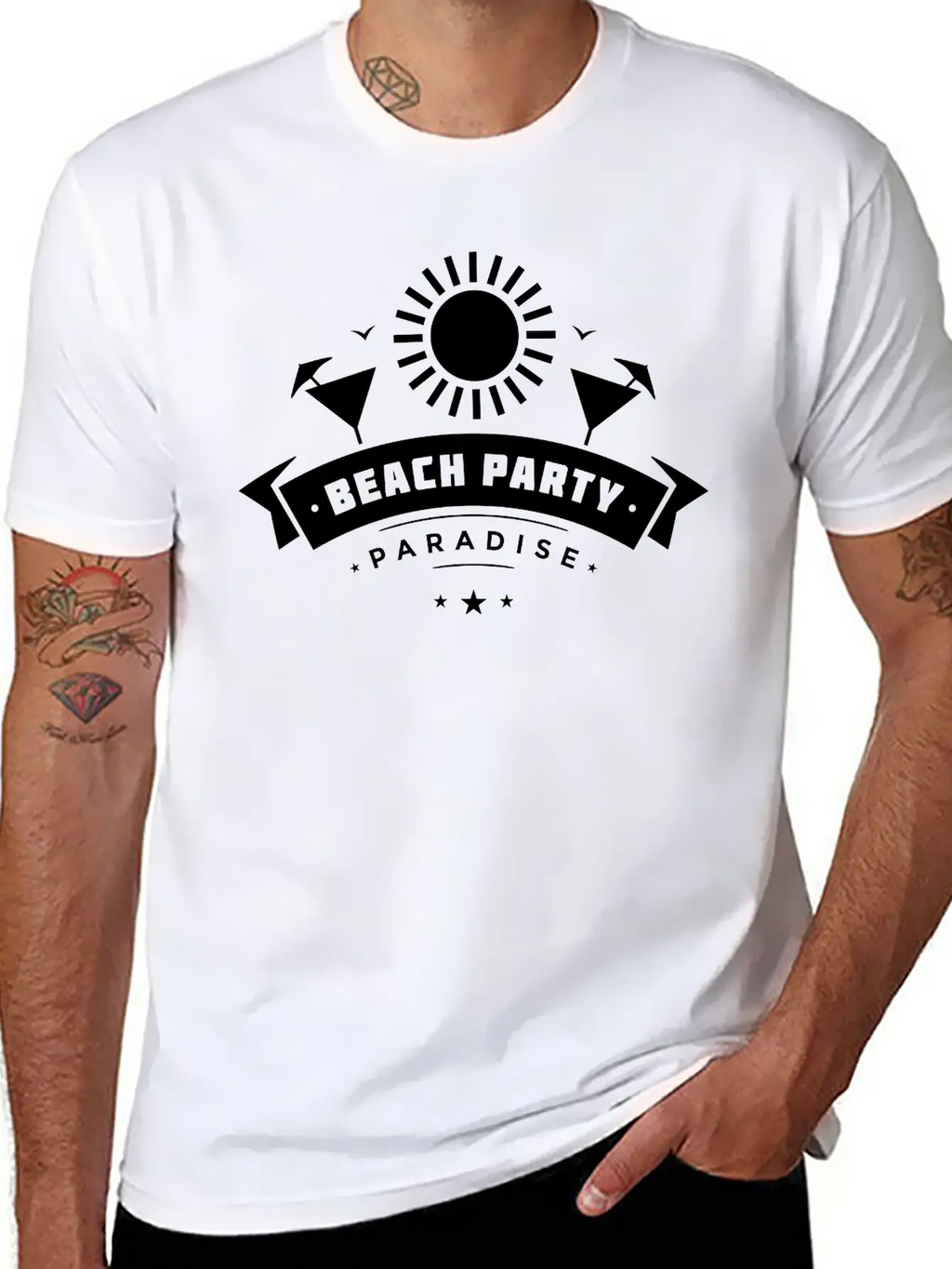 Beach Party Paradise Breathable Graphic T-Shirt – Perfect For Casual Days