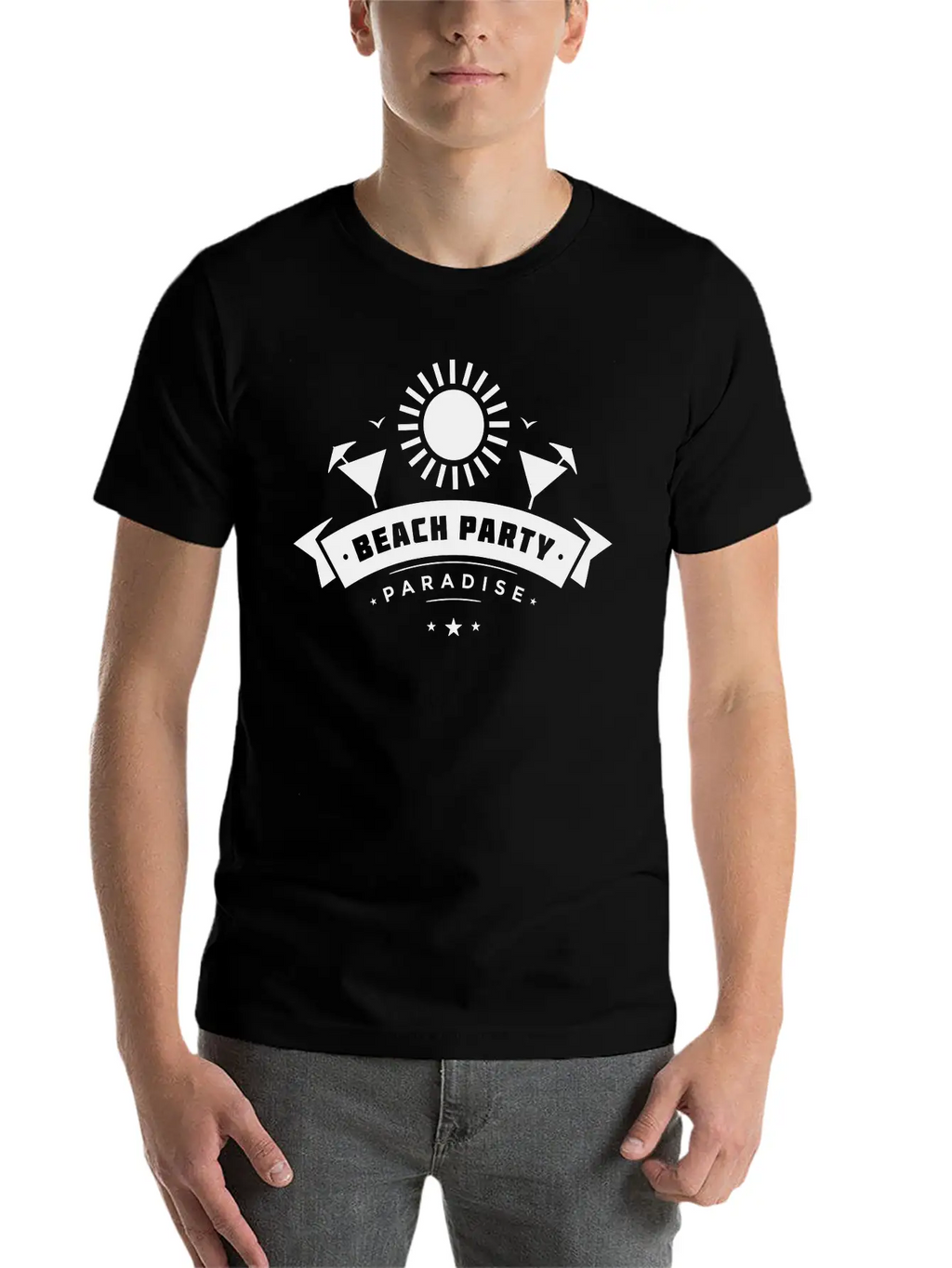 Beach Party Paradise Breathable Graphic T-Shirt – Perfect For Casual Days