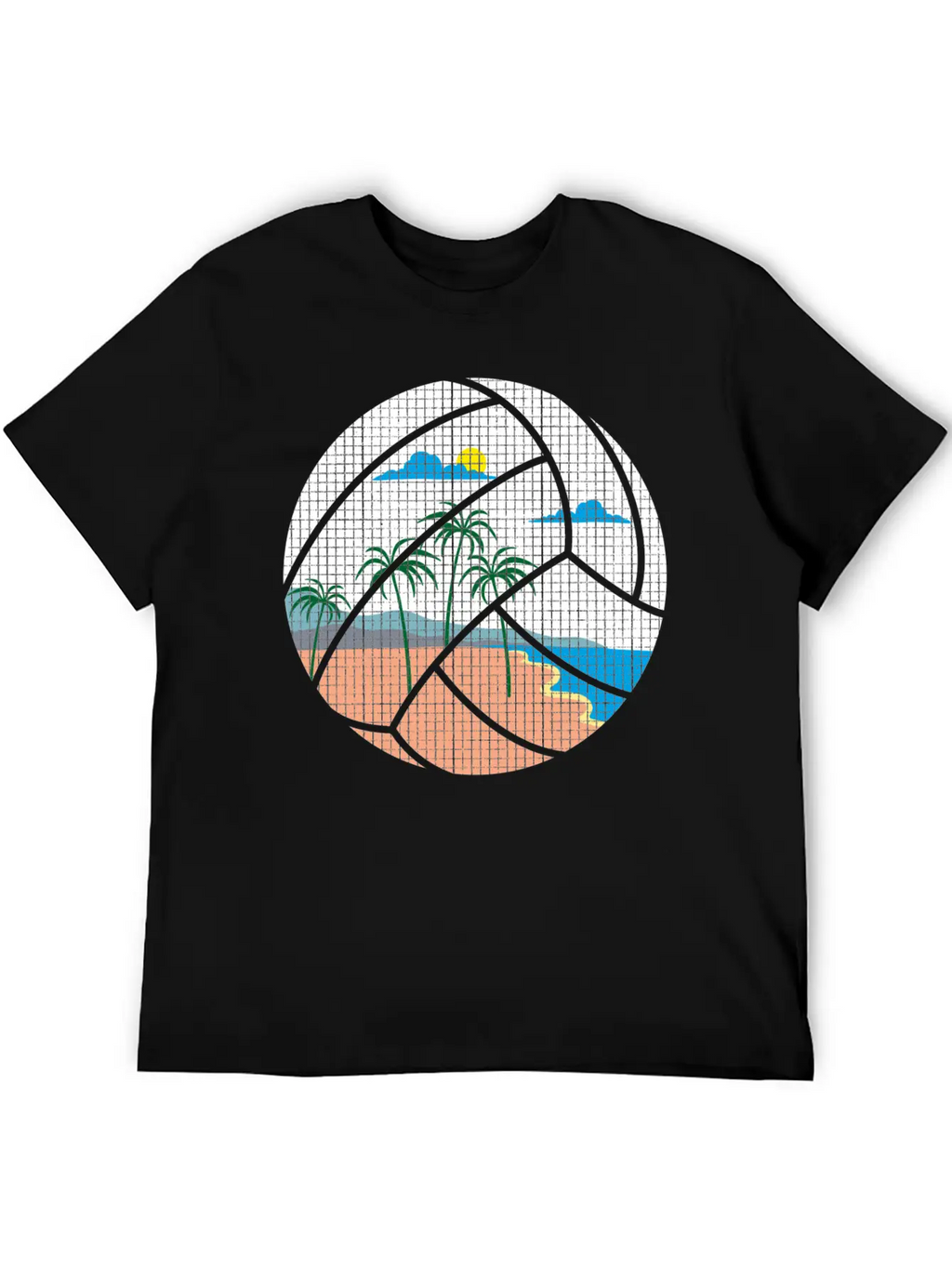 Beach Volleyball Classic Cotton Tee – Unisex Comfort For Any Season