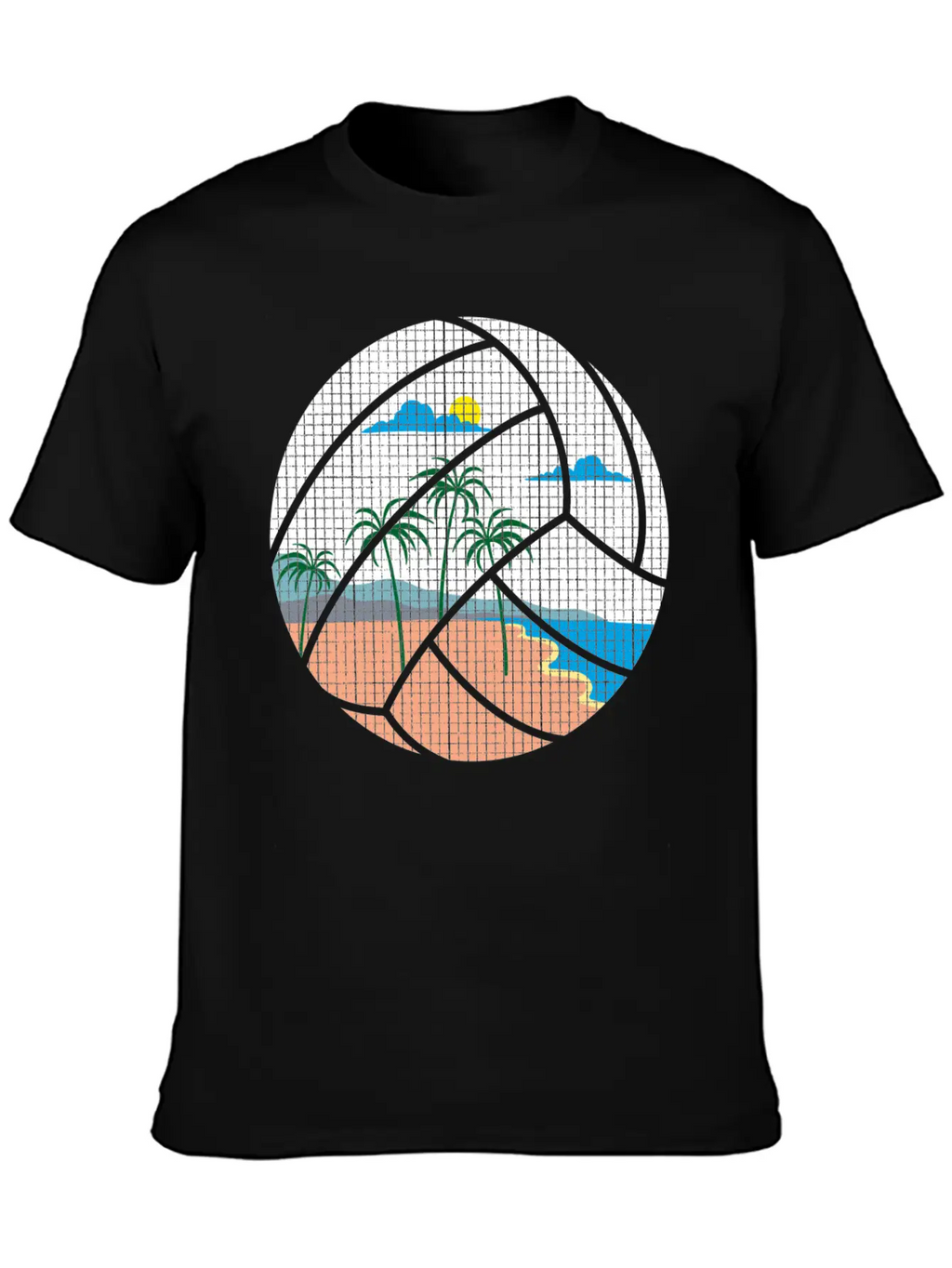 Beach Volleyball Classic Cotton Tee – Unisex Comfort For Any Season