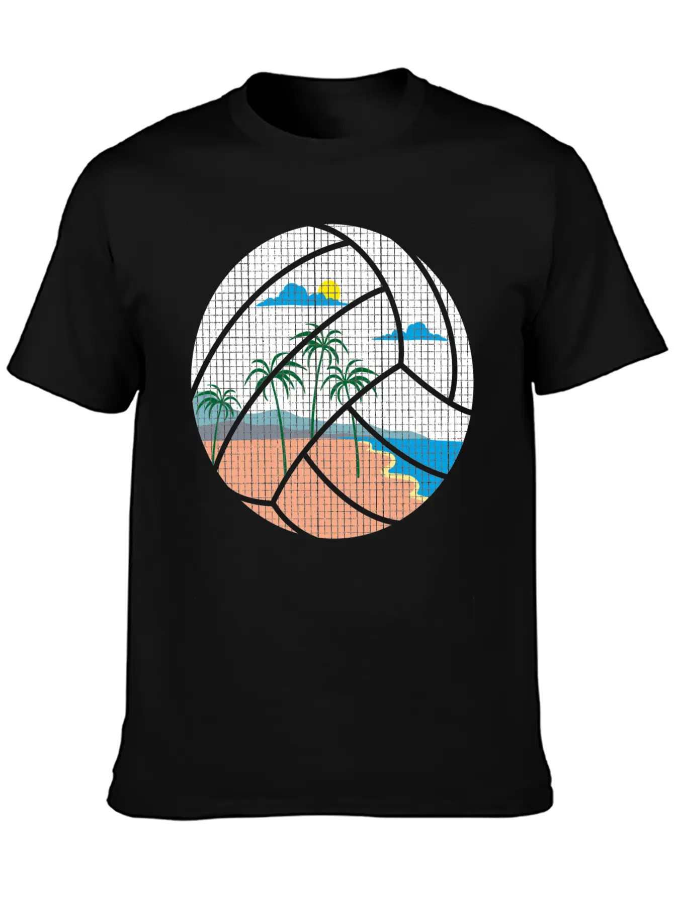 Beach Volleyball Classic Cotton Tee – Unisex Comfort For Any Season