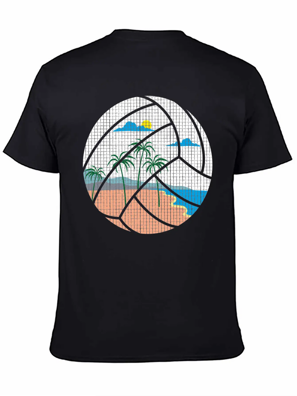 Beach Volleyball Classic Cotton Tee – Unisex Comfort For Any Season