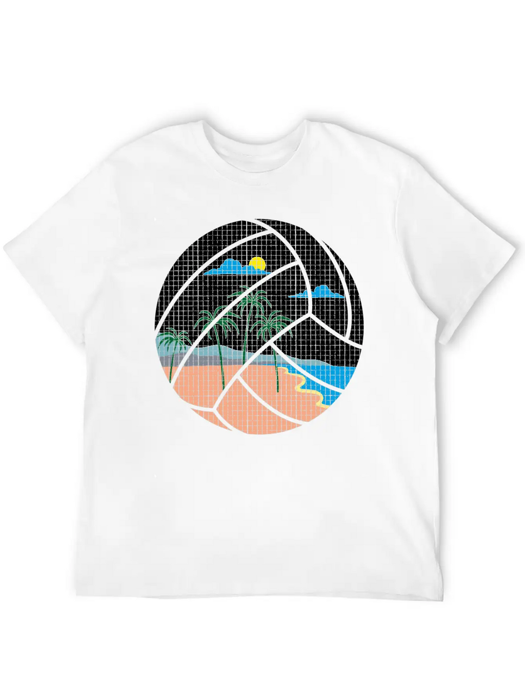 Beach Volleyball Classic Cotton Tee – Unisex Comfort For Any Season
