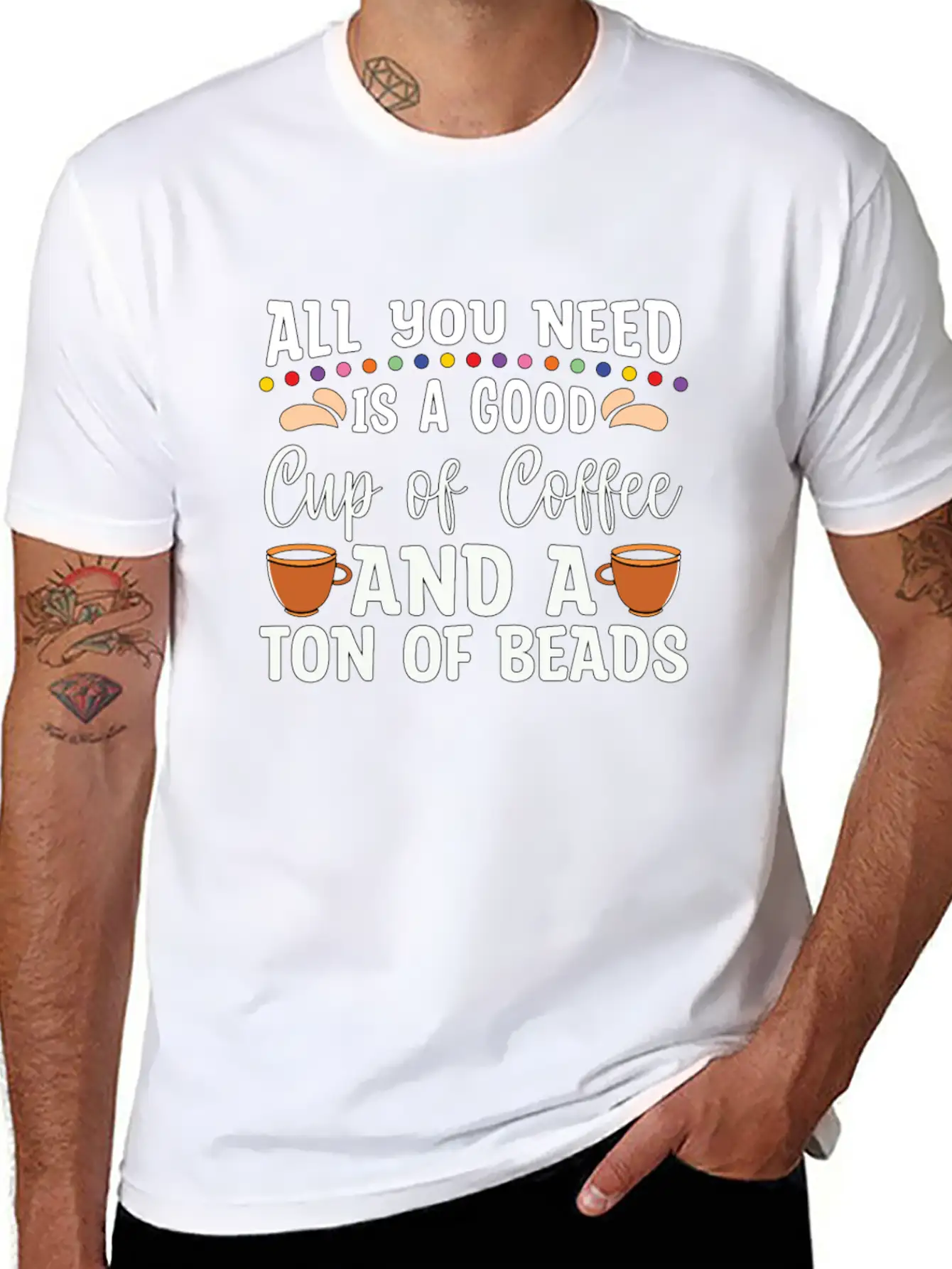 Beading All You Need Is A Good Beads Crafts Beader Stylish Everyday T-Shirt – Unisex Basic Cotton Tee