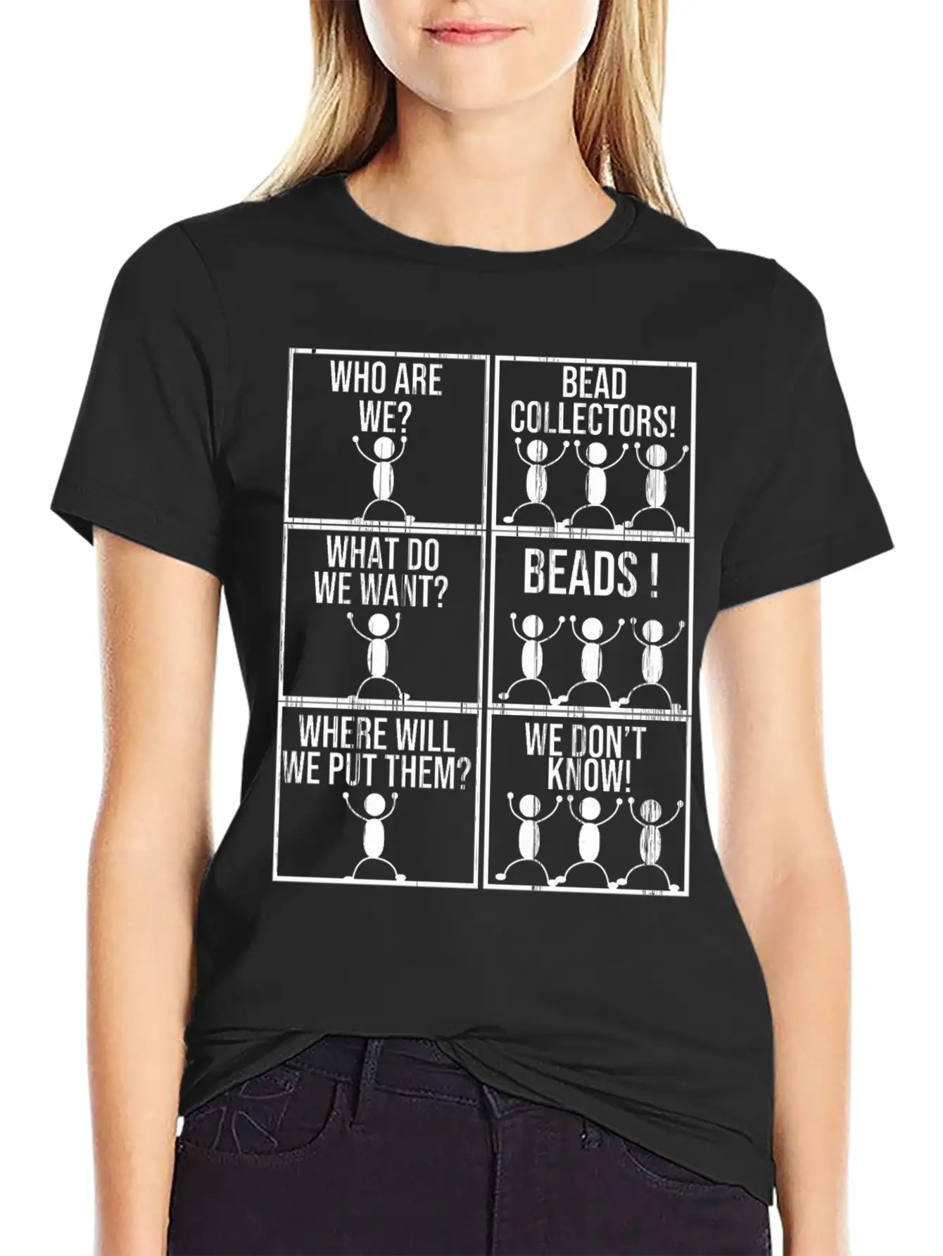 Beading Funny Beader Jewelry Maker Beadwork Bead Stylish Everyday T-Shirt – Unisex Basic Cotton Tee