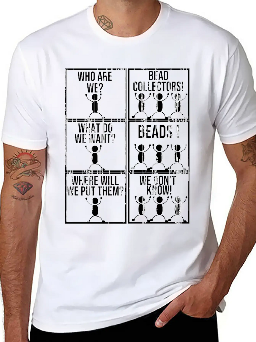 Beading Funny Beader Jewelry Maker Beadwork Bead Stylish Everyday T-Shirt – Unisex Basic Cotton Tee