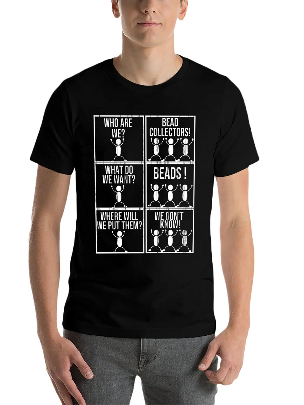 Beading Funny Beader Jewelry Maker Beadwork Bead Stylish Everyday T-Shirt – Unisex Basic Cotton Tee