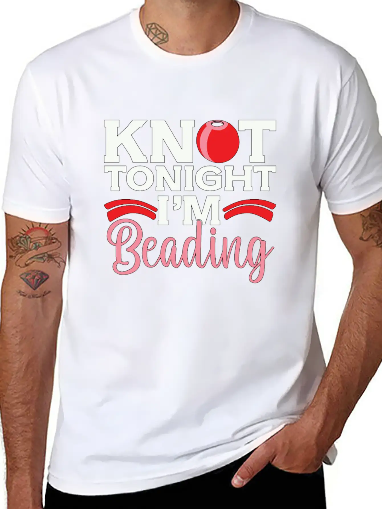 Beading Knot Tonight I'm Beadworker Jewelry Beader Breathable Soft Cotton T-Shirt – Timeless Casual Look