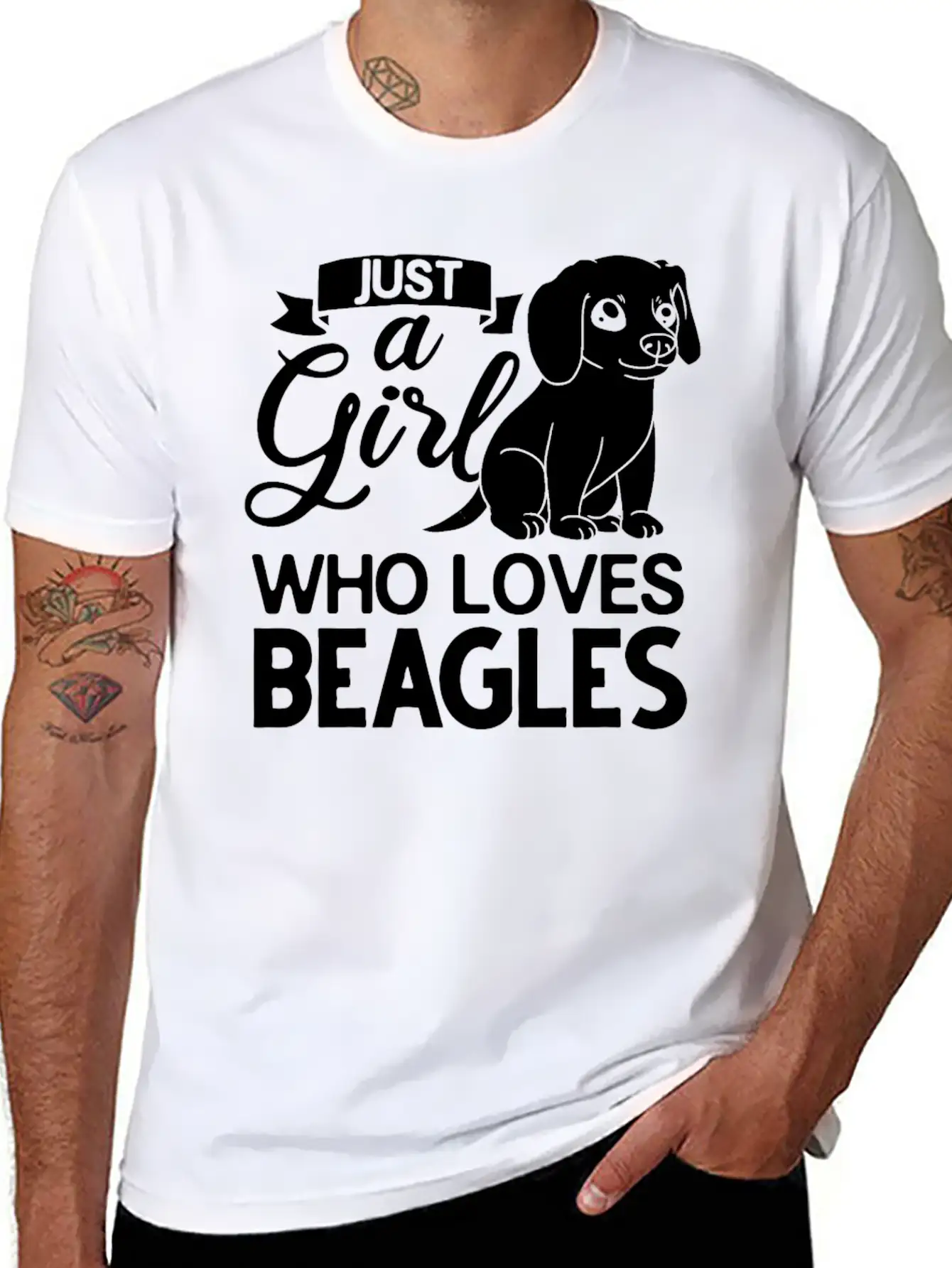 Beagle Dog Puppies Owner Lover Breathable Soft Cotton T-Shirt – Timeless Casual Look