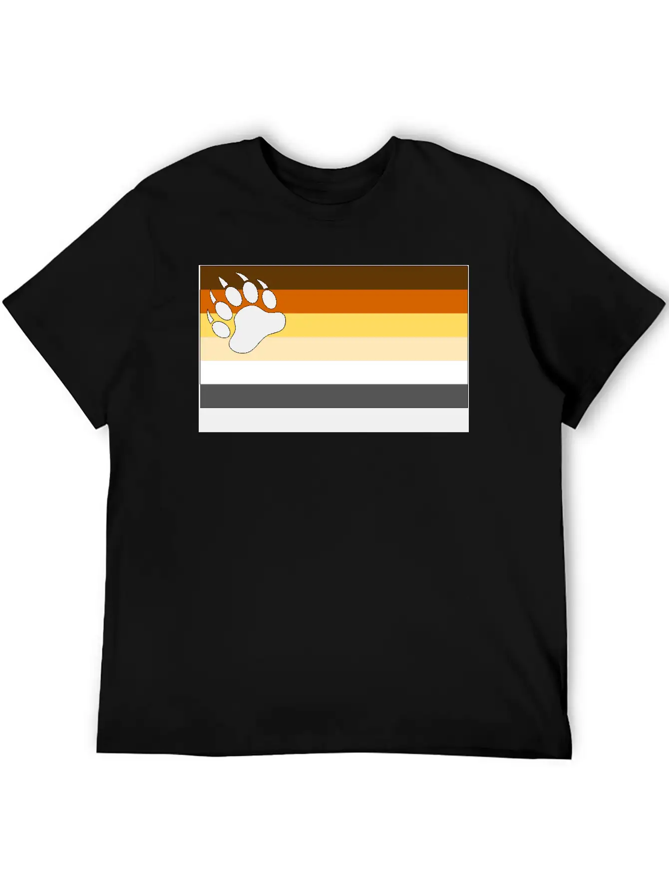 Bear Flag For White Backg Stylish Everyday T-Shirt – Unisex Basic Cotton Tee