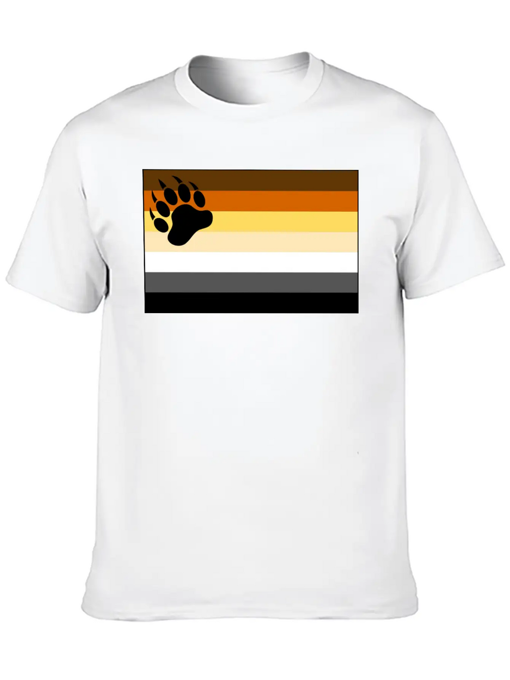 Bear Flag For White Backg Stylish Everyday T-Shirt – Unisex Basic Cotton Tee