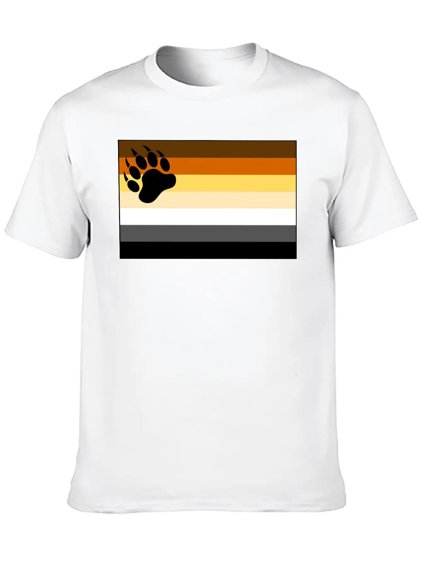 Bear Flag For White Backg Stylish Everyday T-Shirt – Unisex Basic Cotton Tee