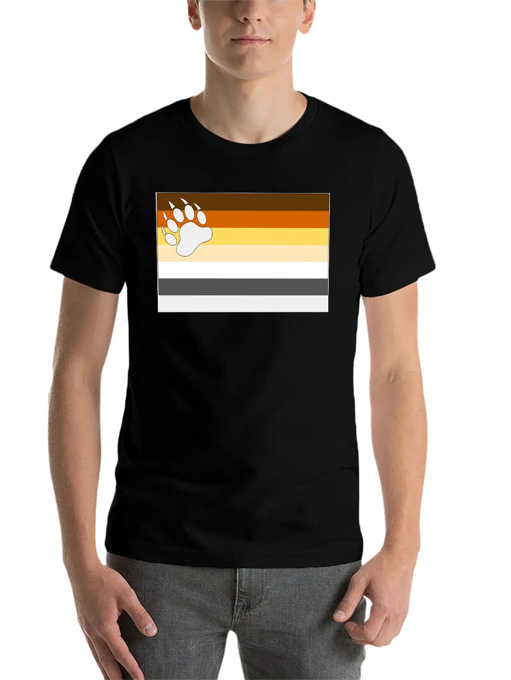 Bear Flag For White Backg Stylish Everyday T-Shirt – Unisex Basic Cotton Tee