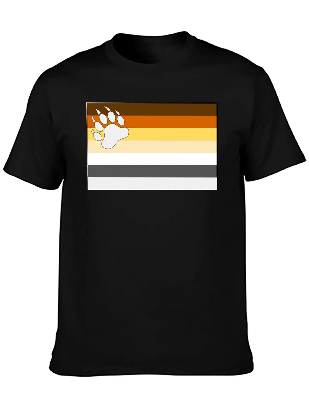 Bear Flag For White Backg Stylish Everyday T-Shirt – Unisex Basic Cotton Tee