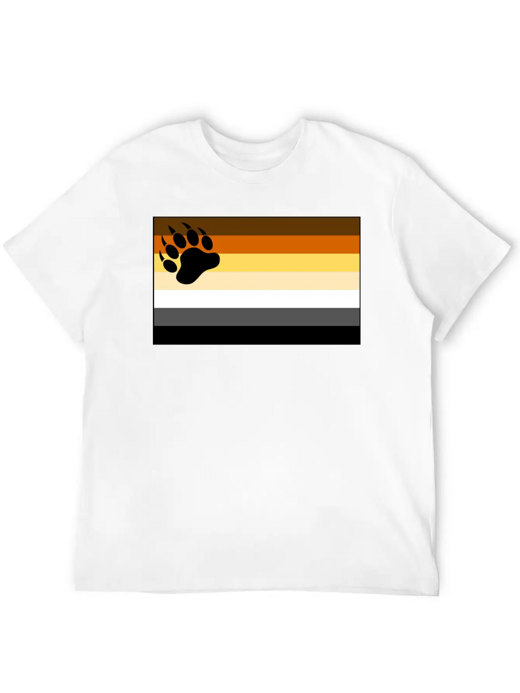 Bear Flag For White Backg Stylish Everyday T-Shirt – Unisex Basic Cotton Tee