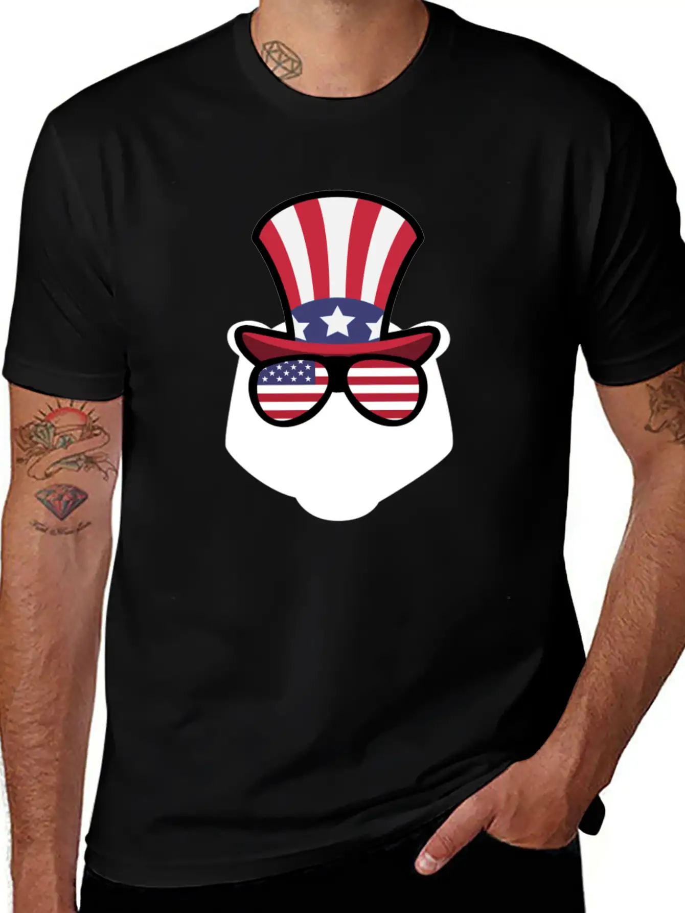 Bear Happy 4th Of July Classic Cotton Tee – Unisex Comfort For Any Season