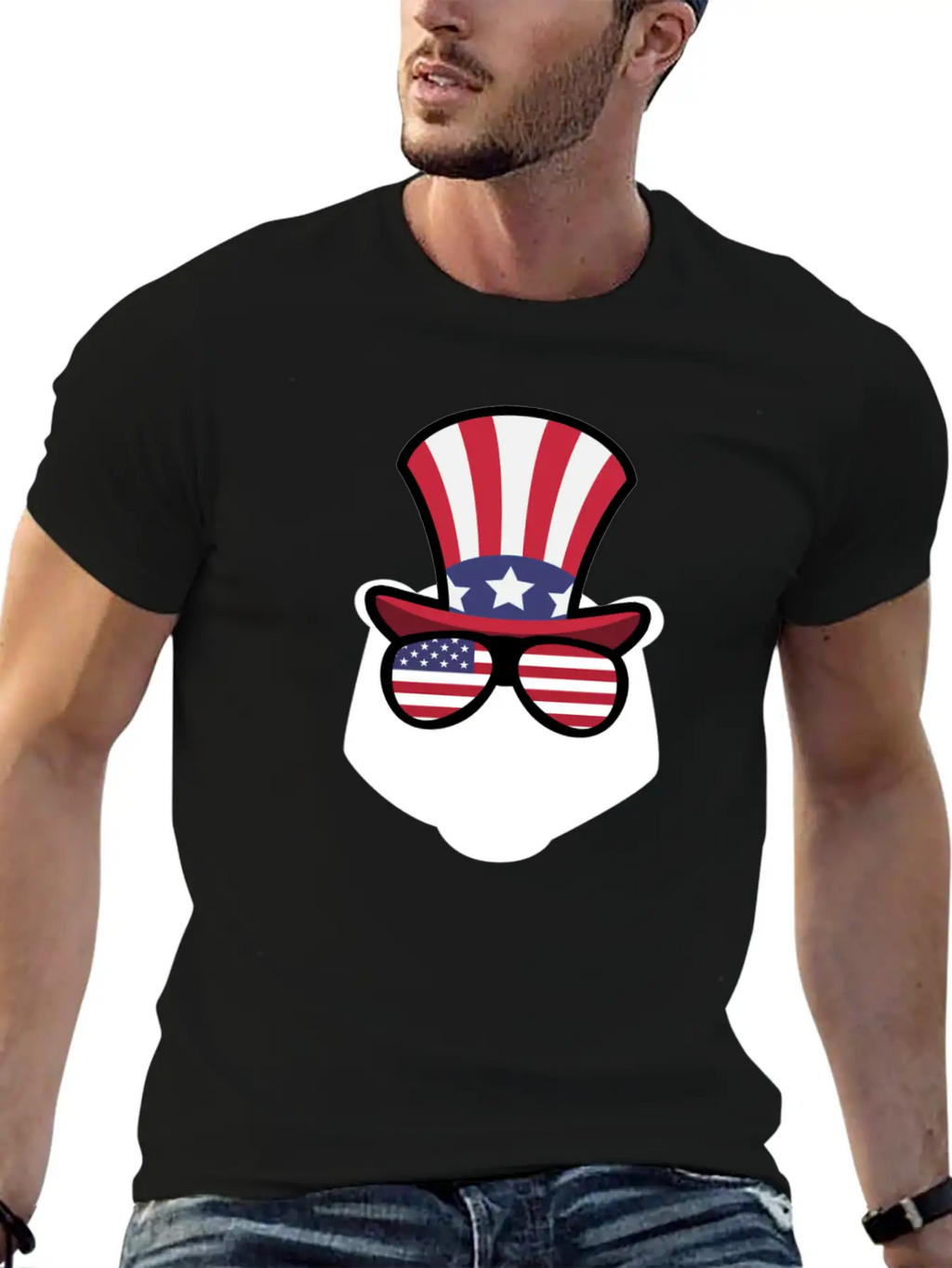 Bear Happy 4th Of July Classic Cotton Tee – Unisex Comfort For Any Season