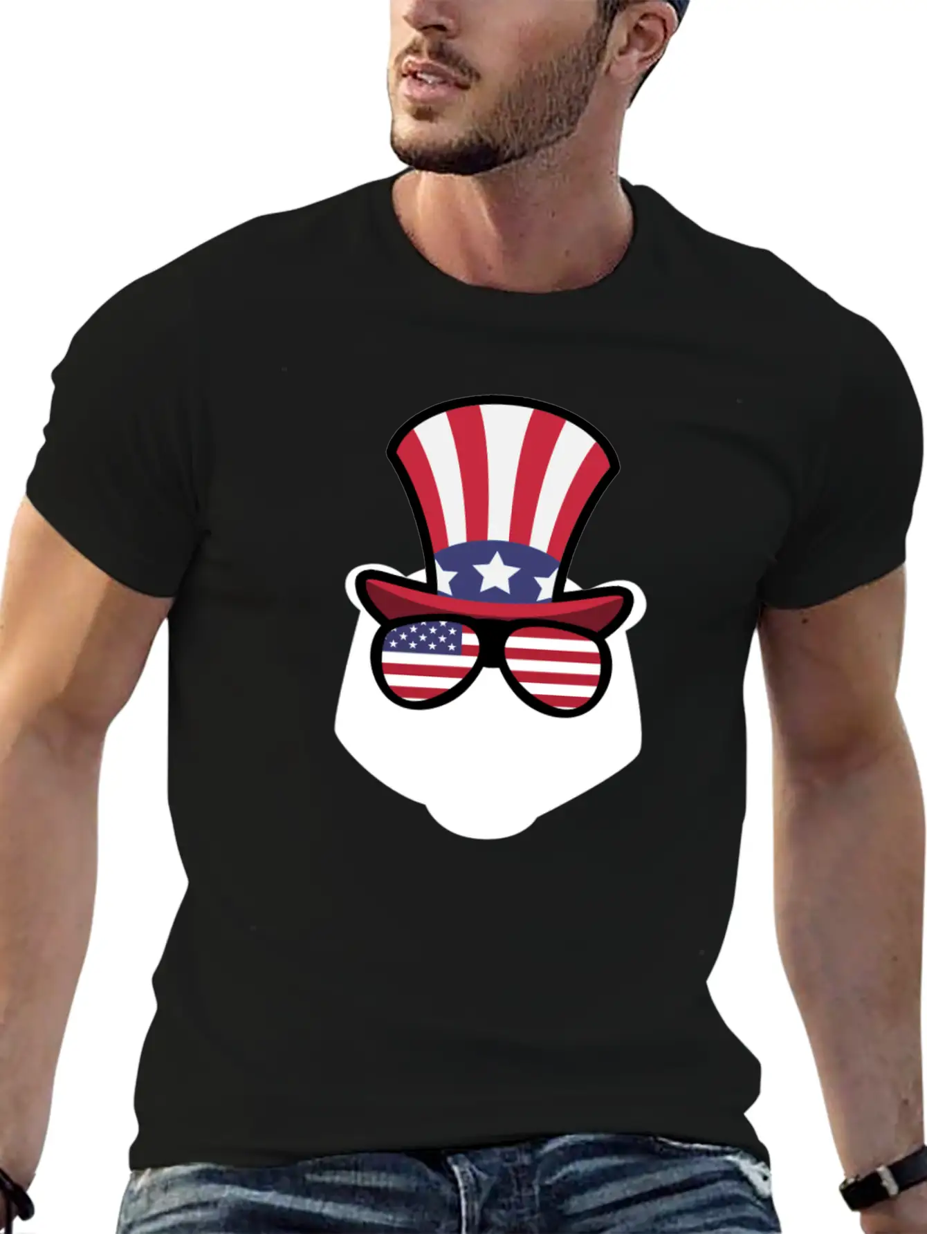 Bear Happy 4th Of July Classic Cotton Tee – Unisex Comfort For Any Season