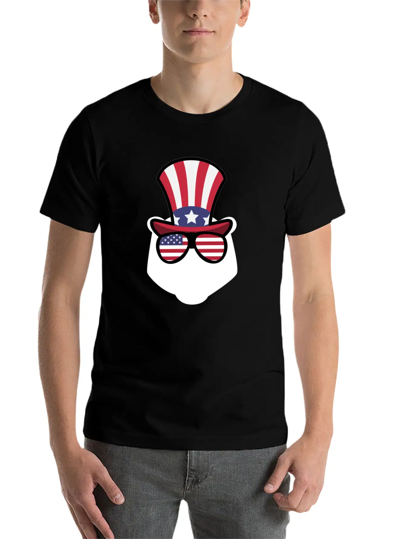 Bear Happy 4th Of July Classic Cotton Tee – Unisex Comfort For Any Season