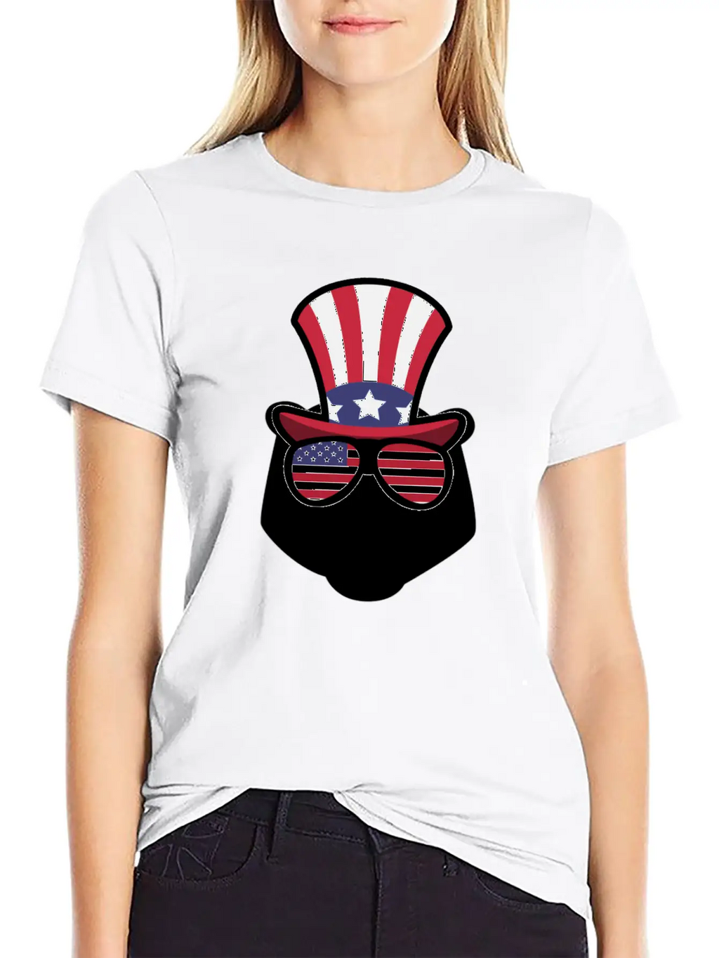 Bear Happy 4th Of July Classic Cotton Tee – Unisex Comfort For Any Season