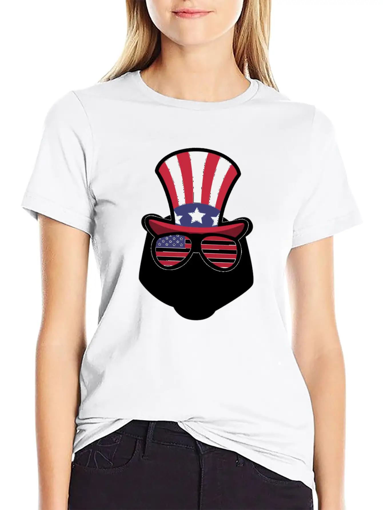 Bear Happy 4th Of July Classic Cotton Tee – Unisex Comfort For Any Season