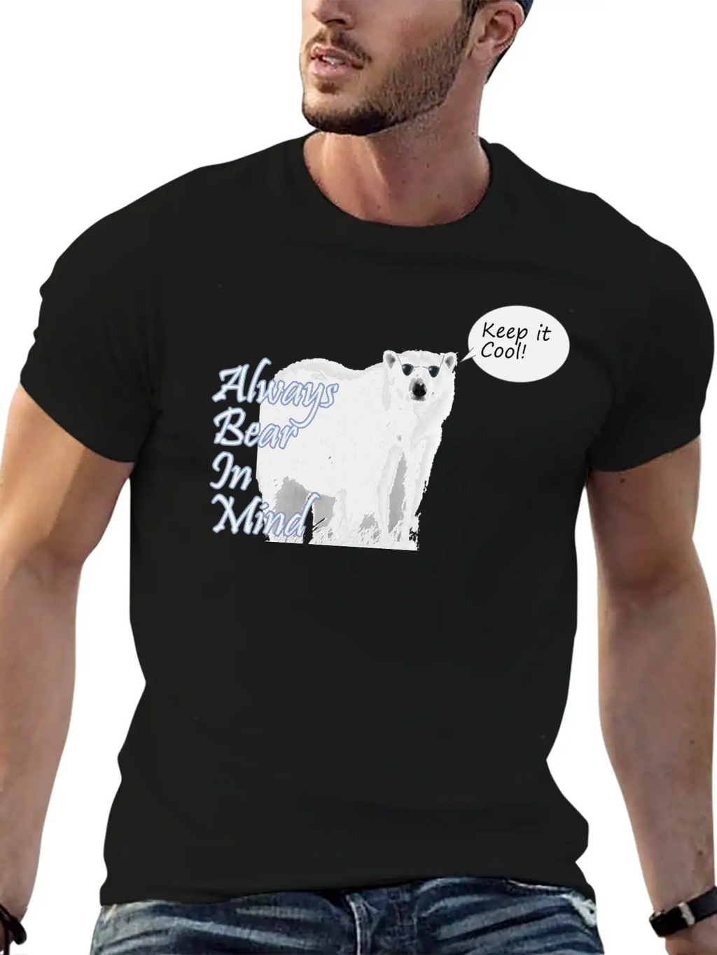 Bear In Mind Relaxed Everyday Tee – Lightweight And Durable Cotton