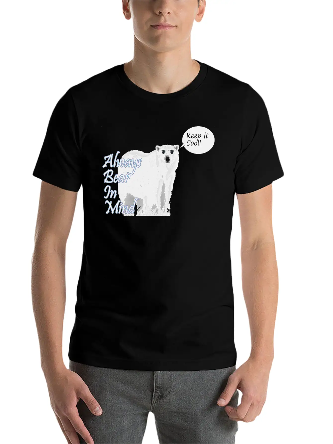 Bear In Mind Relaxed Everyday Tee – Lightweight And Durable Cotton