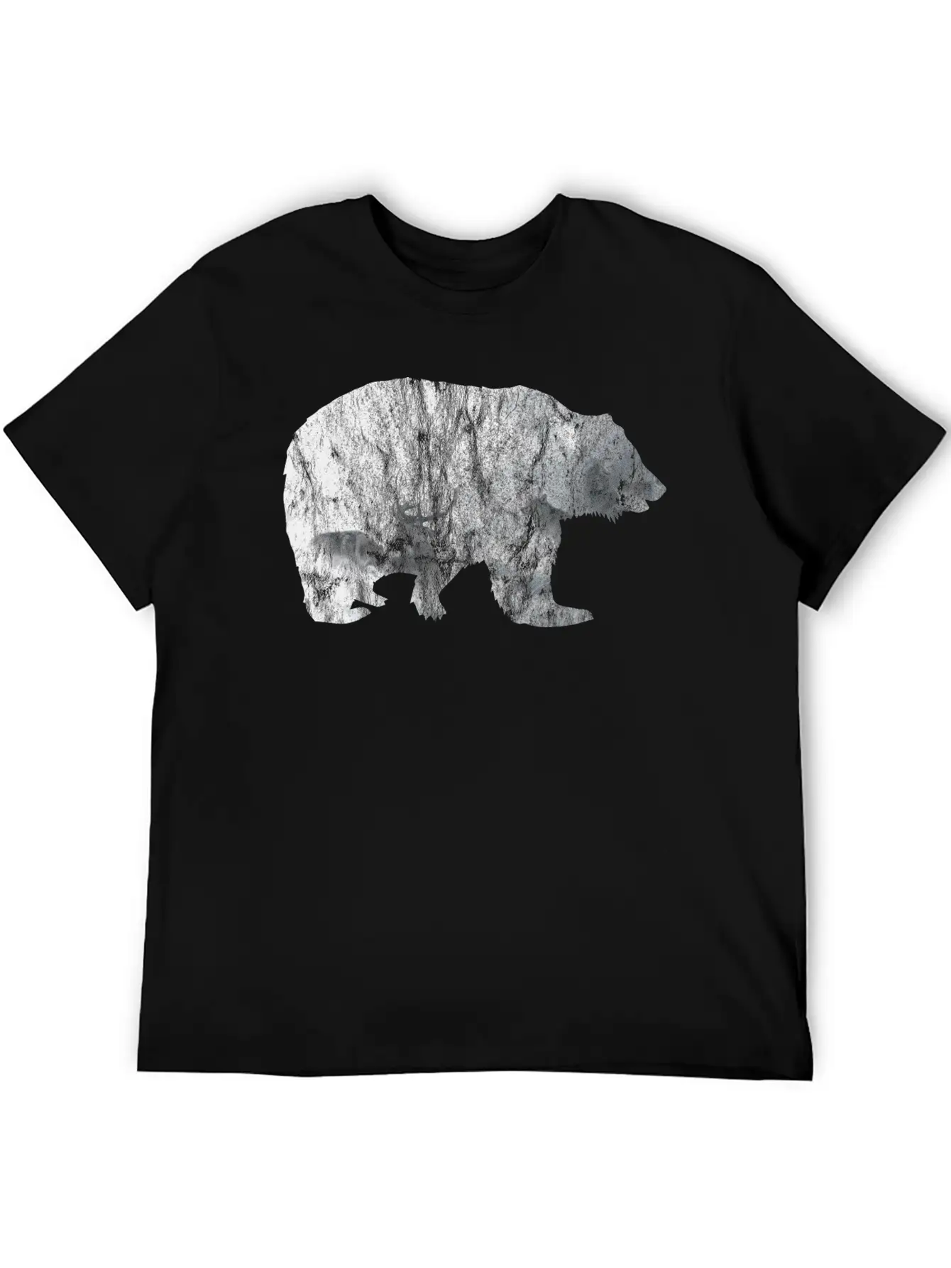 Bear Mountain Essential Cotton Tee For Daily Outfits – Unisex Style