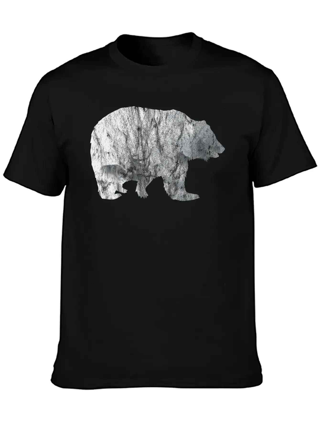 Bear Mountain Essential Cotton Tee For Daily Outfits – Unisex Style