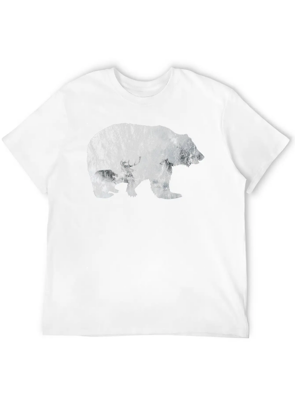 Bear Mountain Essential Cotton Tee For Daily Outfits – Unisex Style