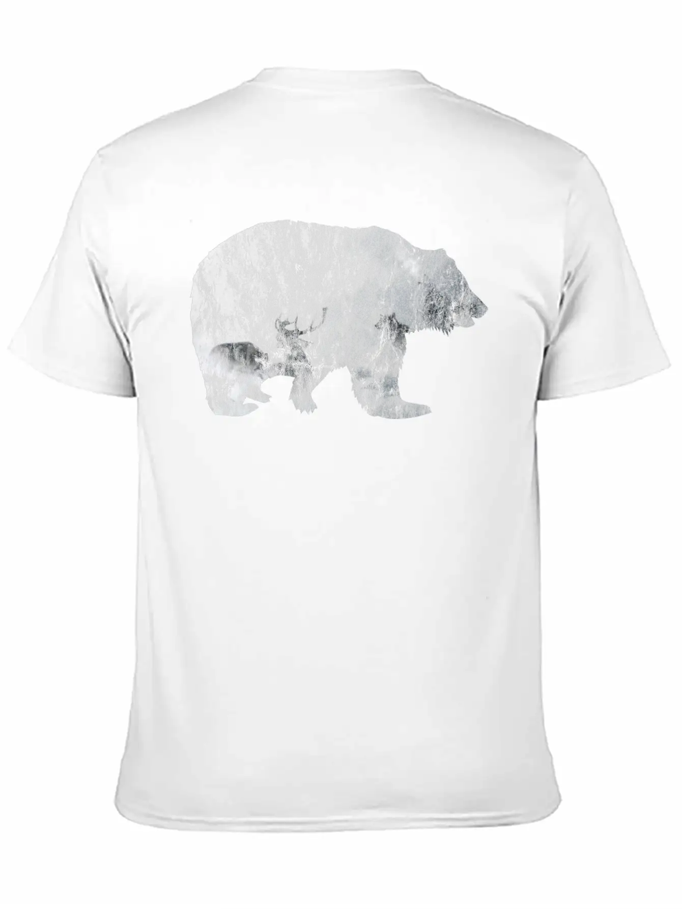 Bear Mountain Essential Cotton Tee For Daily Outfits – Unisex Style