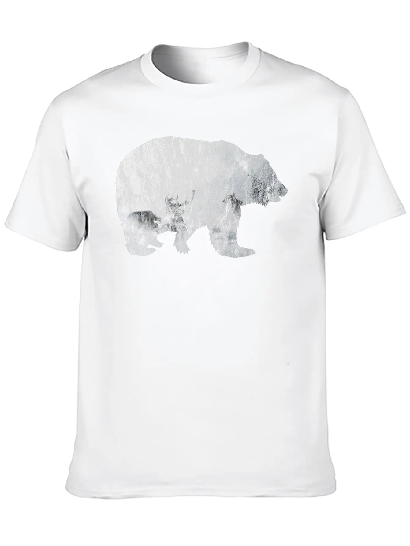 Bear Mountain Essential Cotton Tee For Daily Outfits – Unisex Style