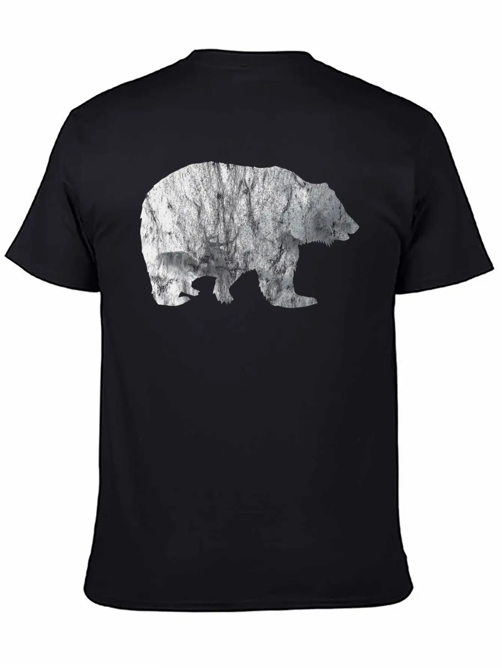 Bear Mountain Essential Cotton Tee For Daily Outfits – Unisex Style