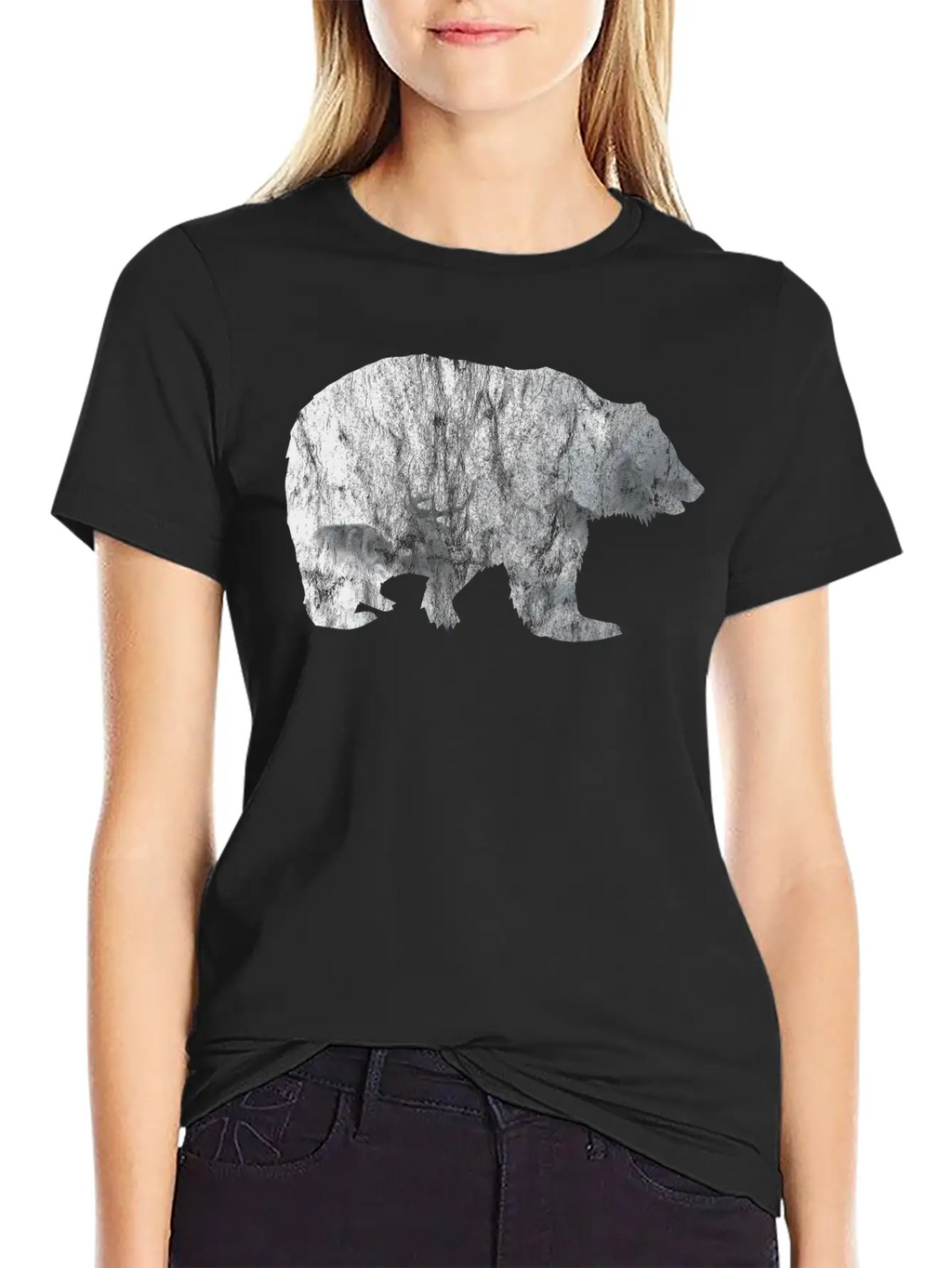 Bear Mountain Essential Cotton Tee For Daily Outfits – Unisex Style