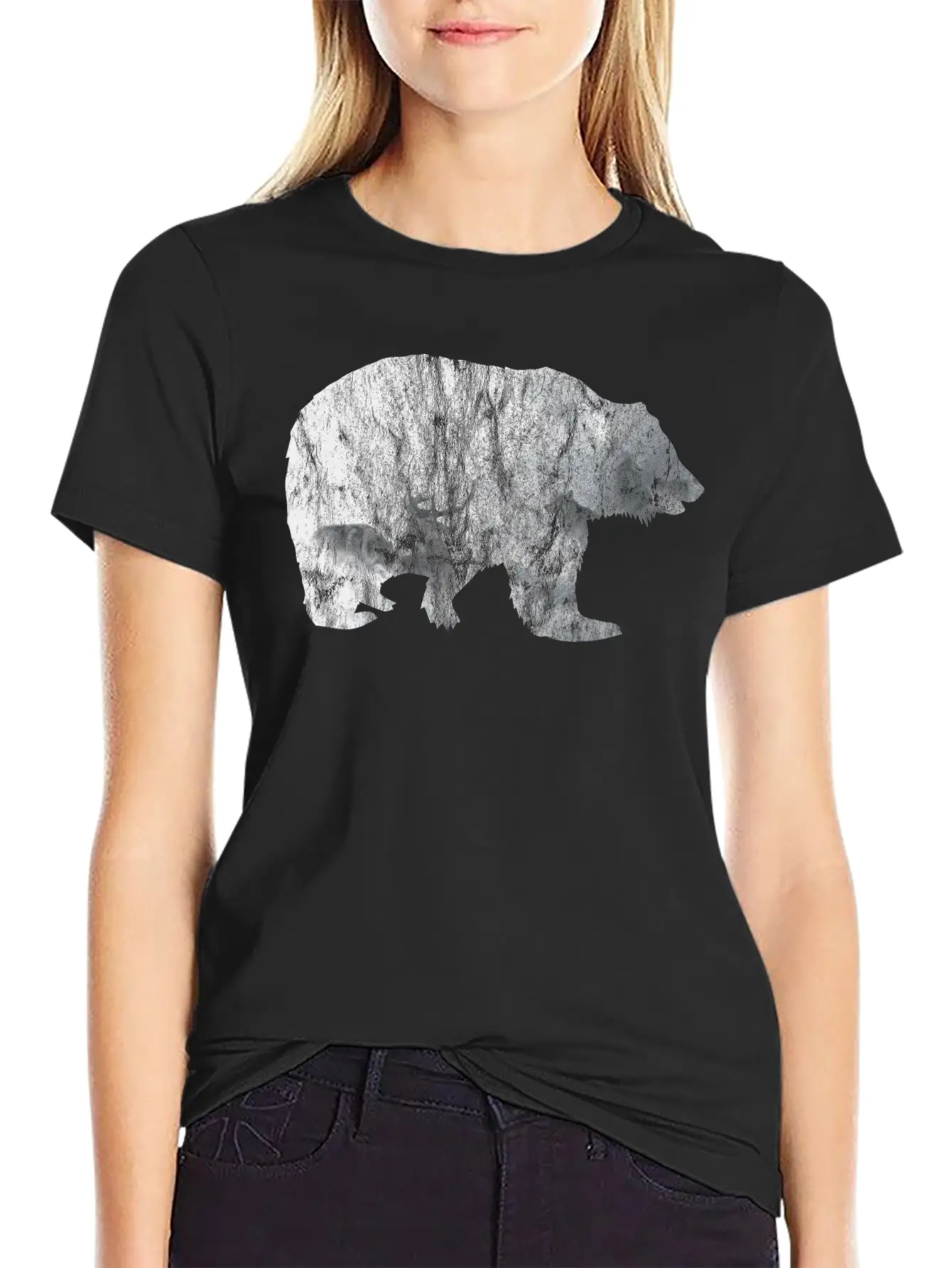 Bear Mountain Essential Cotton Tee For Daily Outfits – Unisex Style