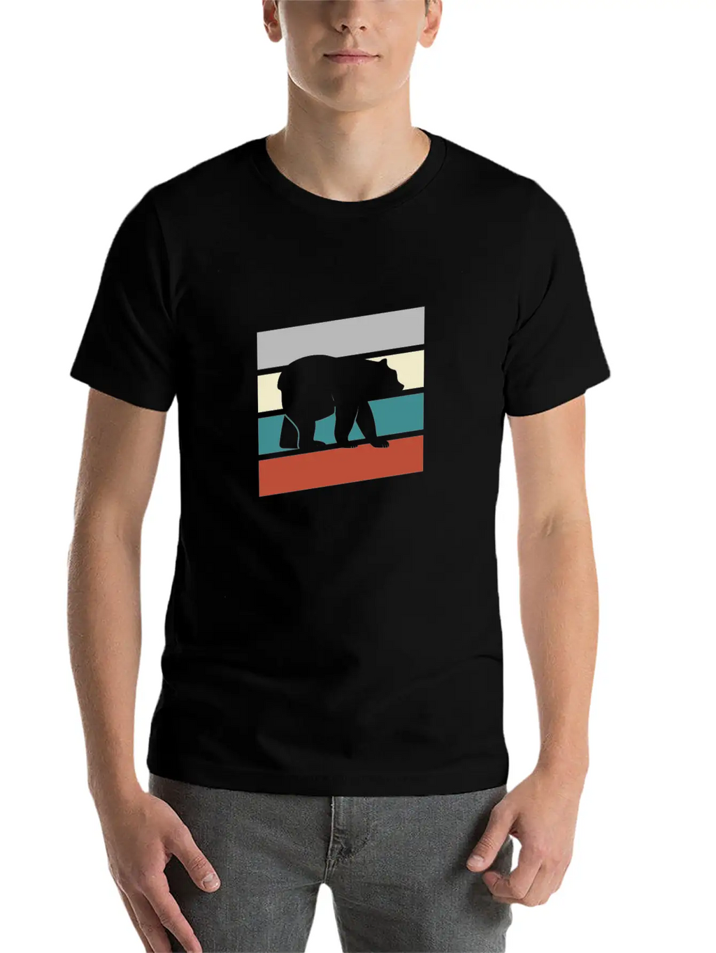 Bear Retro Timeless Short Sleeve Tee – Comfy And Minimalist Design