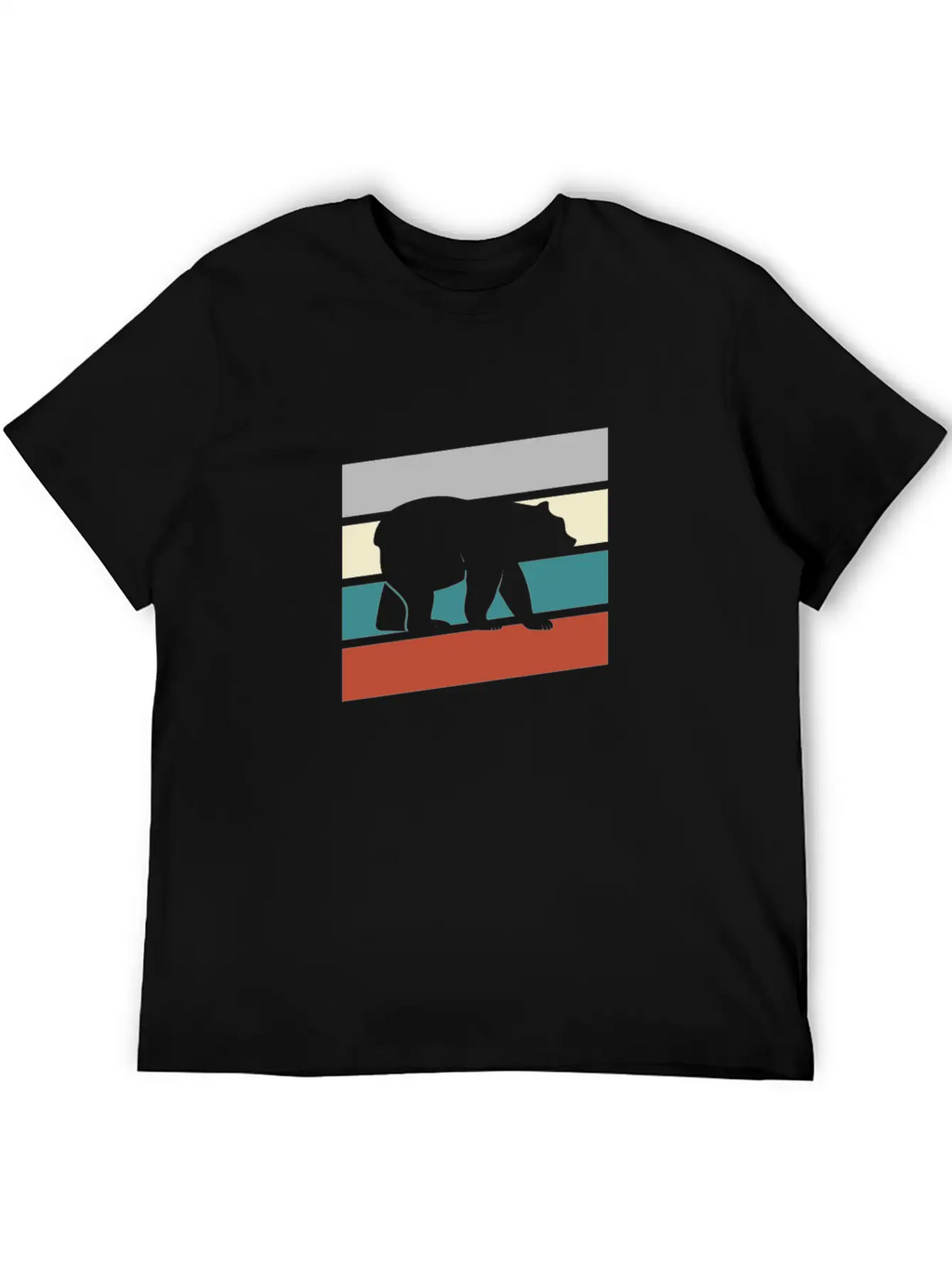 Bear Retro Timeless Short Sleeve Tee – Comfy And Minimalist Design